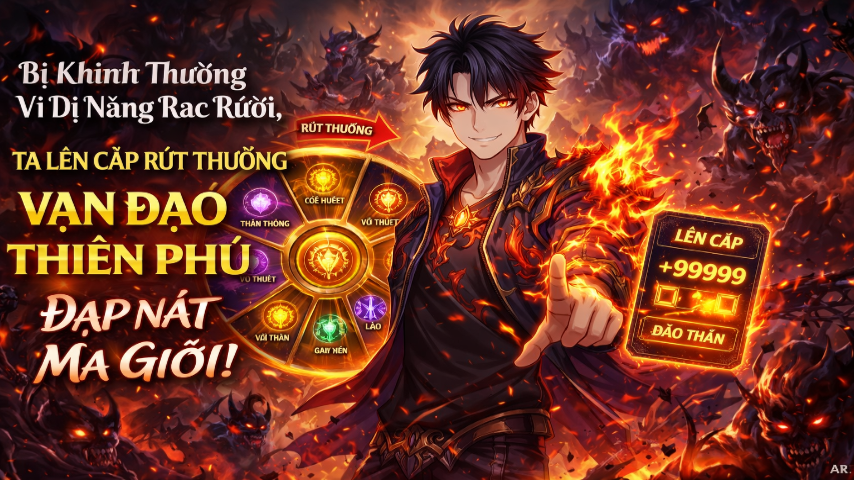 [FULL] Bị Khinh Thường Vì Dị Năng Rác Rưởi, Ta Lên Cấp Rút Thưởng Vạn Đạo Thiên Phú Đạp Nát Ma Giới!