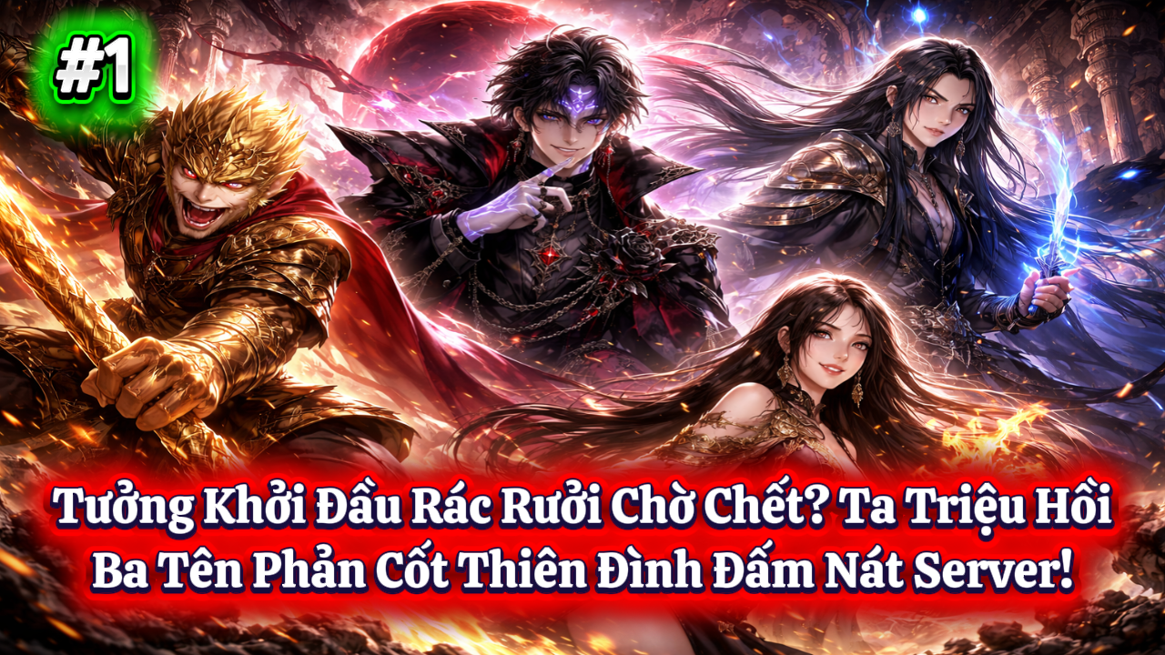 Tưởng Khởi Đầu Rác Rưởi Chờ Chết? Ta Triệu Hồi Ba Tên Phản Cốt Thiên Đình Đấm Nát Server!